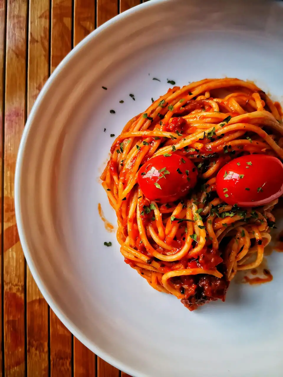 A bowl of fresh pasta
