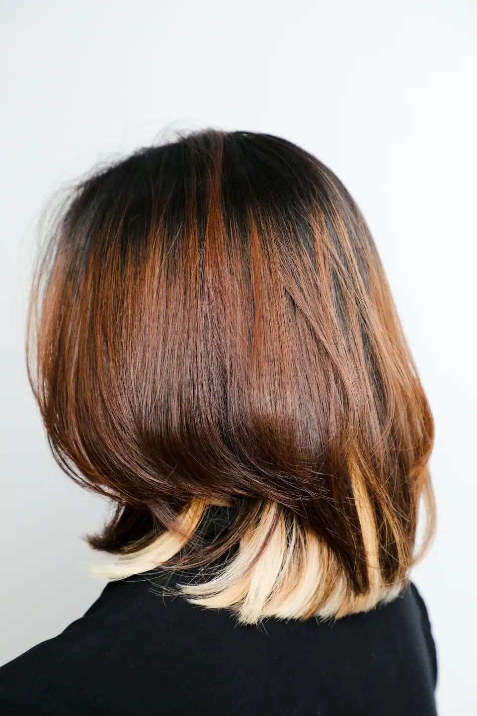 Copper melt: root melt, copper gloss, blunt bob